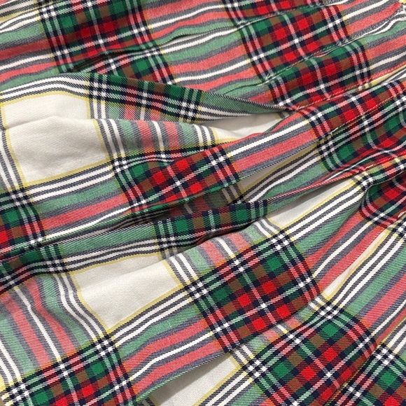 Aerie Pleated Mini Skirt in Red and Green - Picture 8 of 12